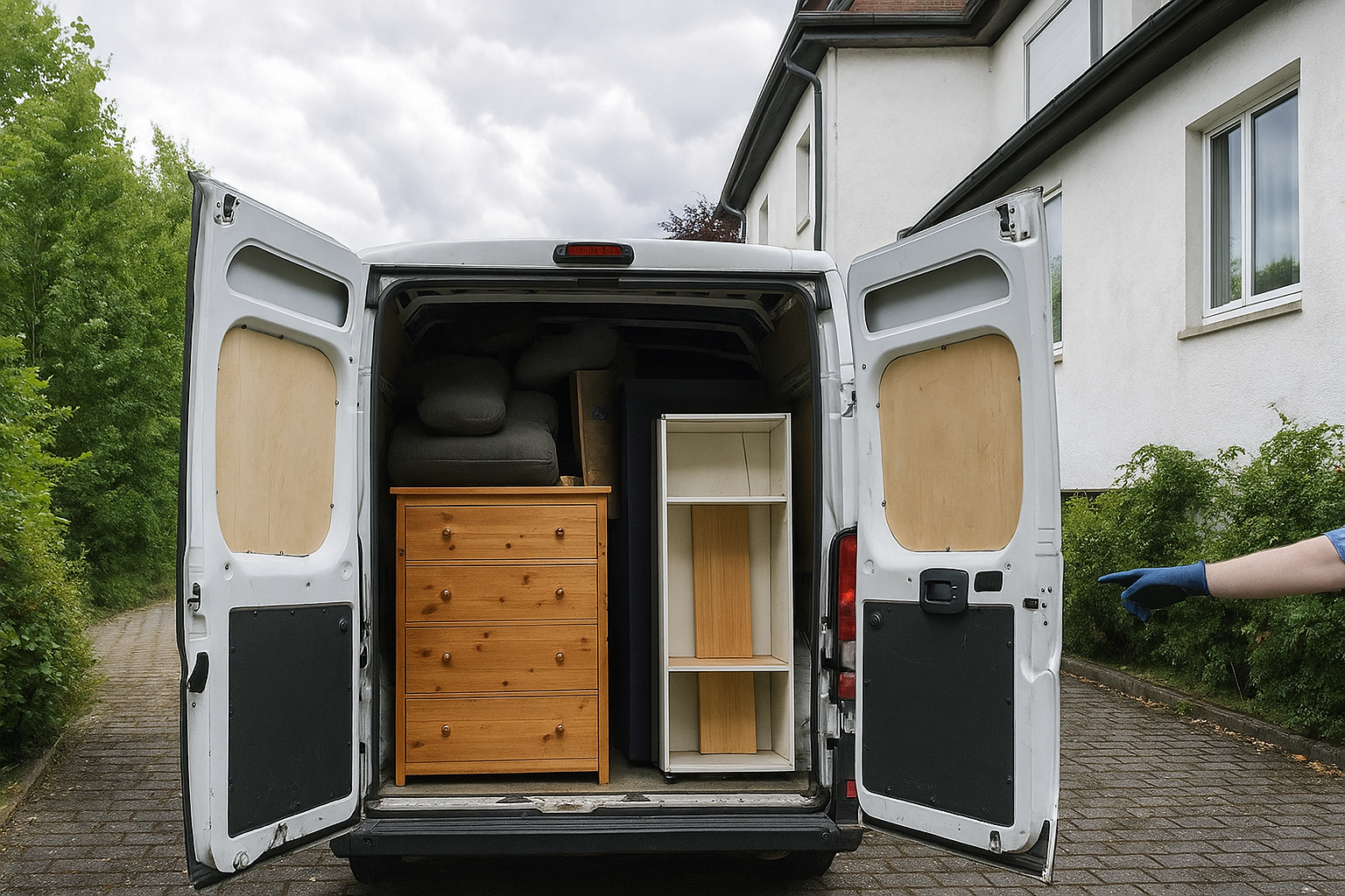 Platzmacher Transportfahrzeug bei der Arbeit